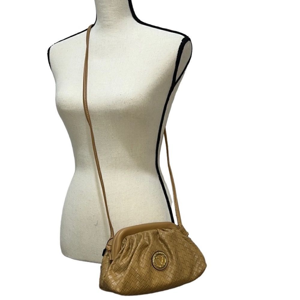 Vera New York Basketweave Faux Leather Crossbody Purse